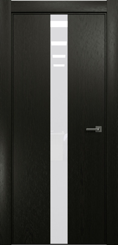 Межкомнатная дверь Рада X-Line 3 ДО1 Белый лакобель (Дабл Блэк)