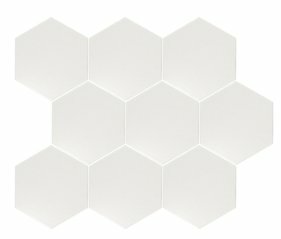 Мозаика 21919 Scale Hexagon Mosaic White 31x38 Equipe