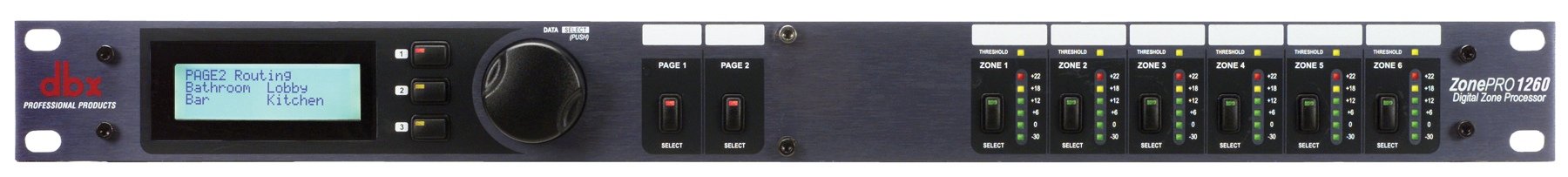 DBX ZONEPRO 1260 микрофонно-линейный процессор для многозонных систем звукоусиления