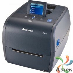 Принтер этикеток Intermec PC43T термотрансферный 300 dpi темный, LCD, USB, сенсорный экран, PC43TA00100302