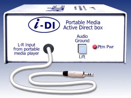 ARX iDI Активный DI-Box для мультимедийных устройств. Входной разъем стерео mini-Jack Amphenol на кабеле