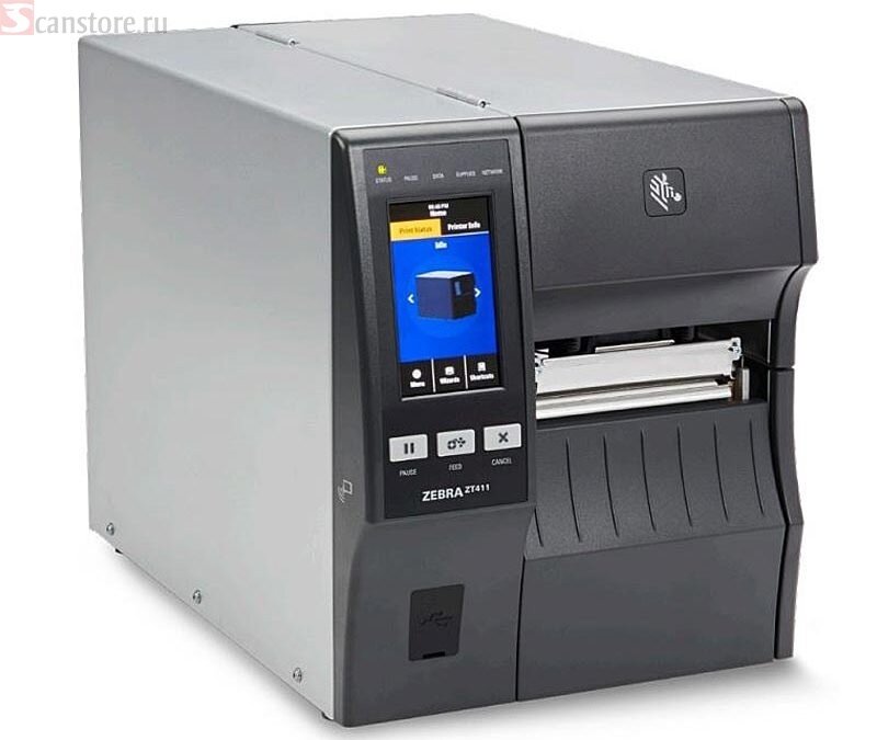 Термотрансферный принтер этикеток Zebra ZT411, RFID ZT41142-T0E00C0Z