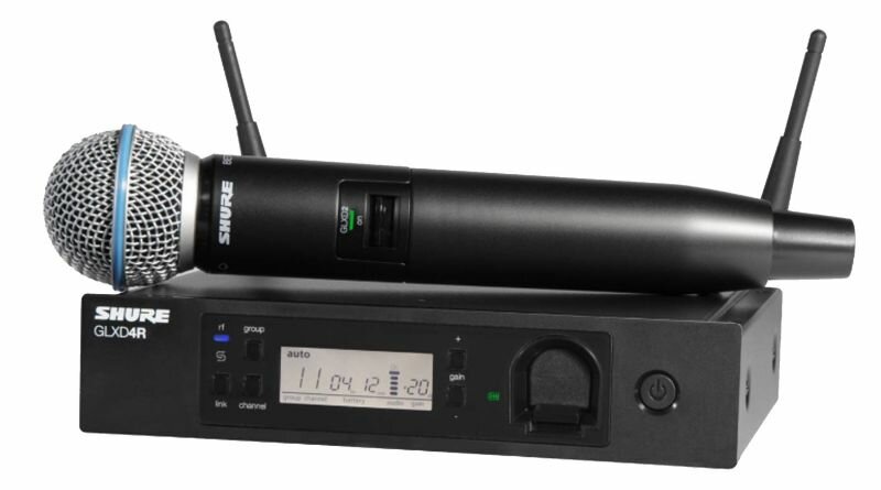 Радиосистема SHURE GLXD24RE/B58 Z2 2.4 GHz цифровая GLXD Advanced с капсюлем динамического микрофона BETA 58