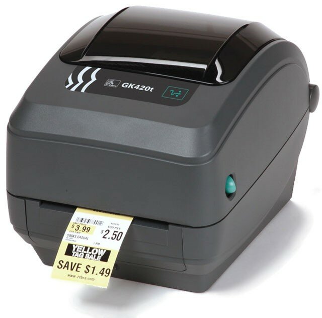 Принтер этикеток Zebra GK420t (GK42-102520-000) термотрансферный, 203 dpi, RS232, LPT, USB