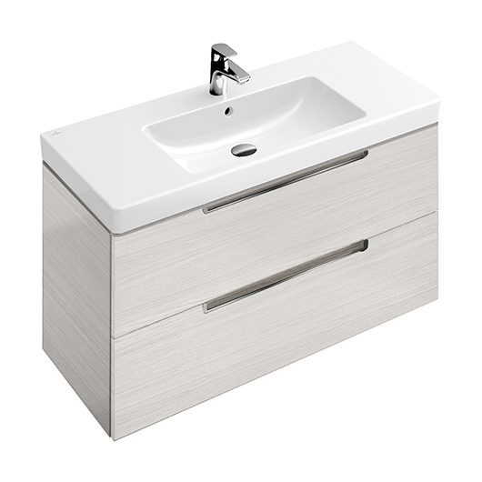 Тумба под раковину Villeroy  Boch Subway 2.0 A697 10 E8 (A69710E8) White Wood (987x520x449 мм)