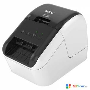 Принтер Brother QL-800 стационарный серебристый/черный [QL800R1]