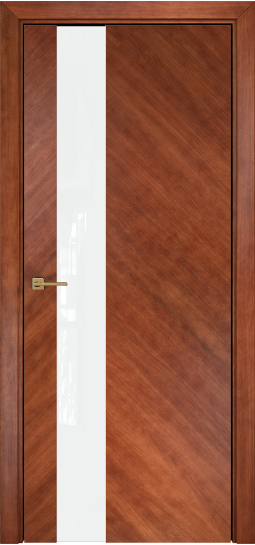 Дверь Оникс модель Сити Цвет:Тёмный анегри Остекление:Триплекс белый