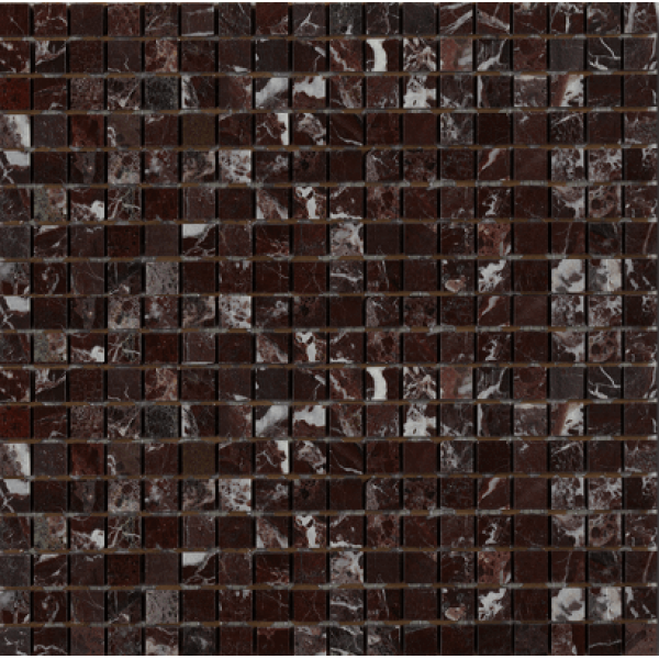 Мозаика Art  Natura Marble Mosaic Rosso Levanto 30,5x30,5 глянцевая