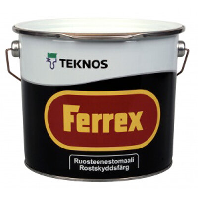 Краска Teknos Ferrex 9 л