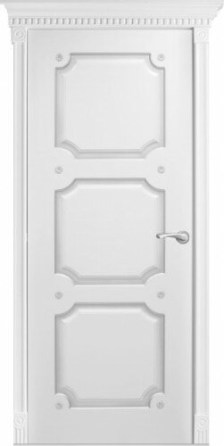Оникс / Фортрез Межкомнатные двери шпон Валенсия фреза от производителя Цвет: белая эмаль базовая