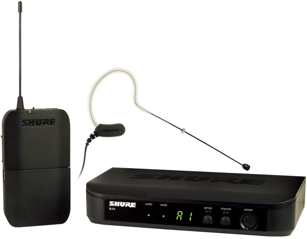 SHURE BLX14E/MX53 M17 662-686 MHz радиосистема головная с микрофоном MX153, цвет телесный