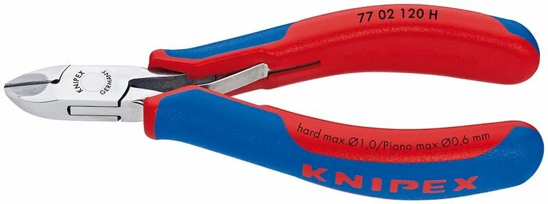 Бокорезы KNIPEX 77 02 120 H, для электроники, 120 mm