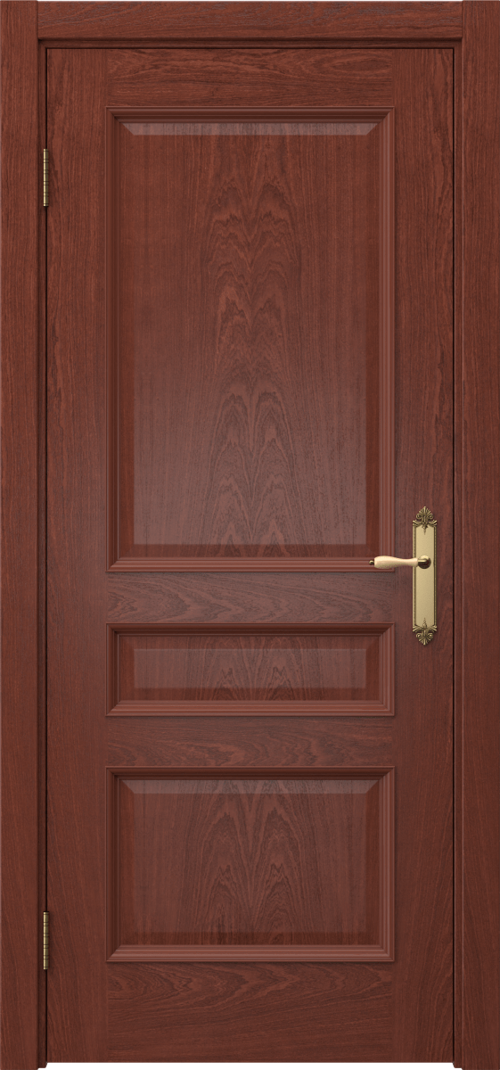 Комплект двери с коробкой SK003 (шпон красное дерево, глухая)