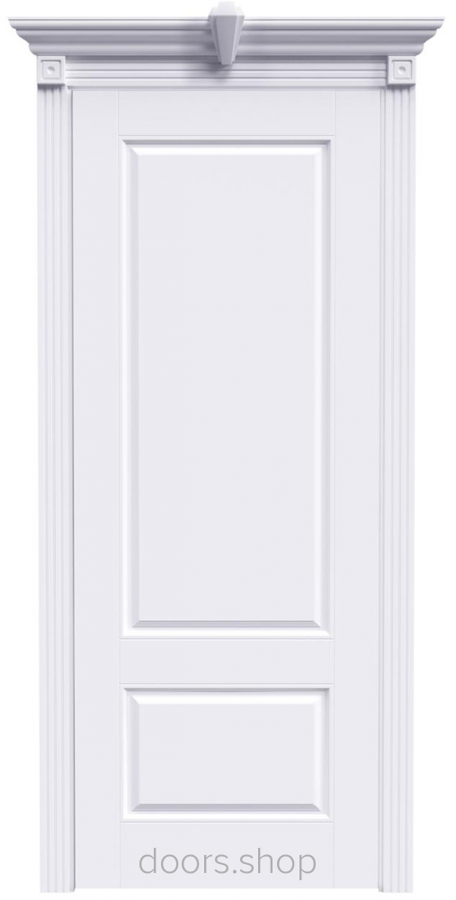 Межкомнатные двери Ульяновские двери Дверь Аккорд А15 Белая эмаль ПГ Комплект