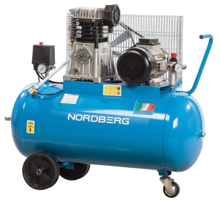 Компрессор масляный Nordberg NC100/480, 100 л, 3 кВт