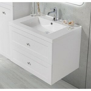 Тумба с раковиной BelBagno Dublin 85.5x52 Bianco lucido (DUBLIN-850-2C-SO-BL, DUB-850-LVB)