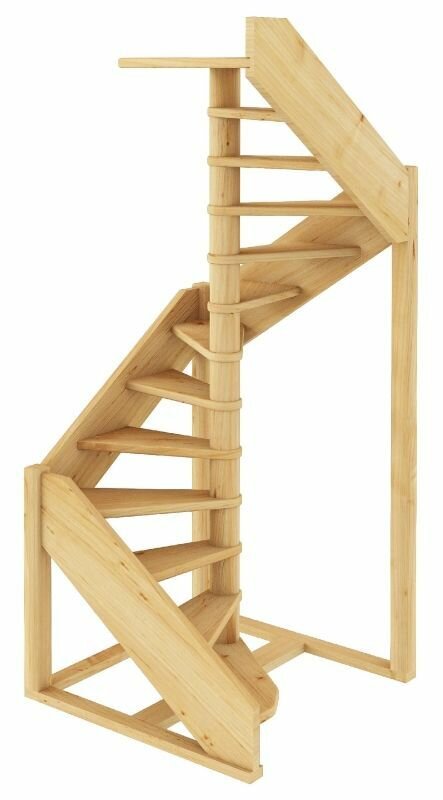 Деревянные лестницы ProfiHobby Лестница ЛC-1.2хм П сосна (4 уп)