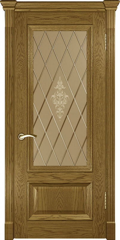 Карельские межкомнатные двери Версаль 1 ПО дуб мёд