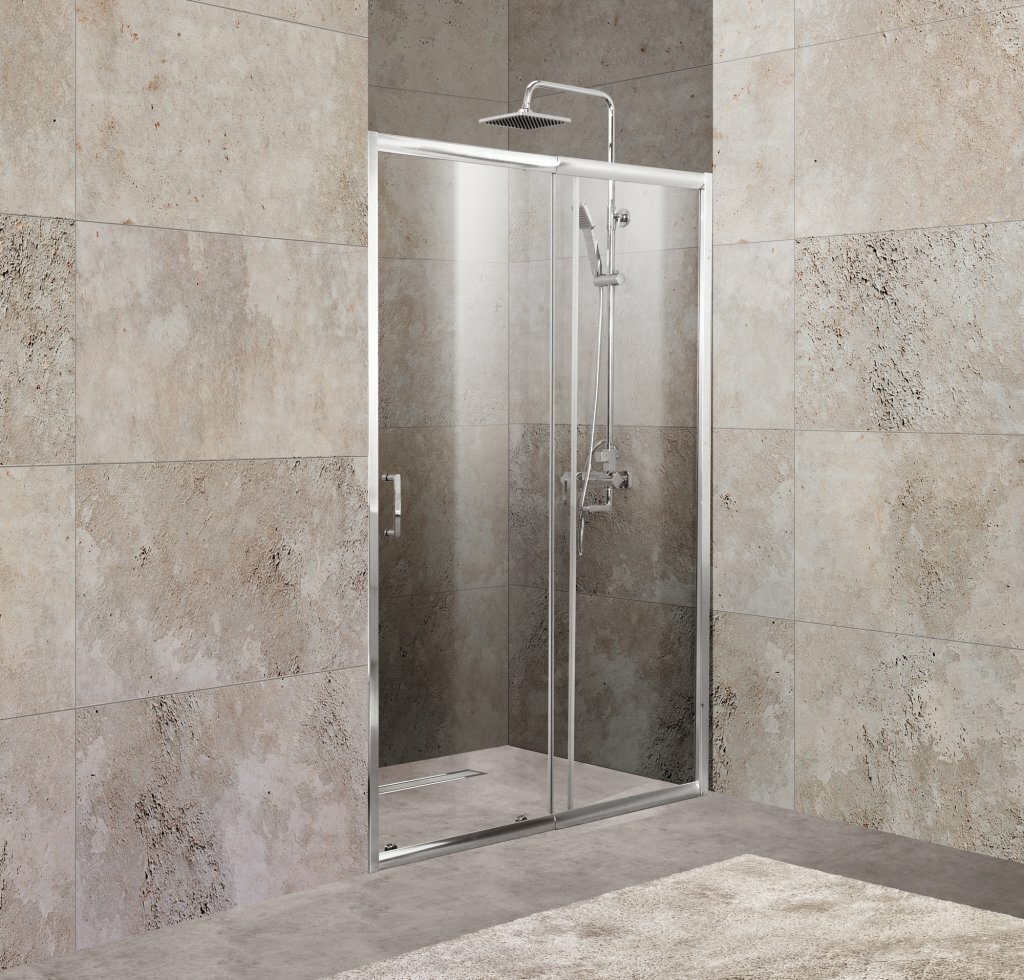 Дверь в проем BelBagno UNIQUE-BF-1-120/135-P-Cr