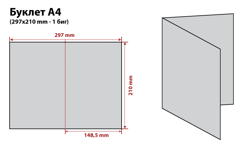 Офсетная печать буклетов А4 - 3000 штук