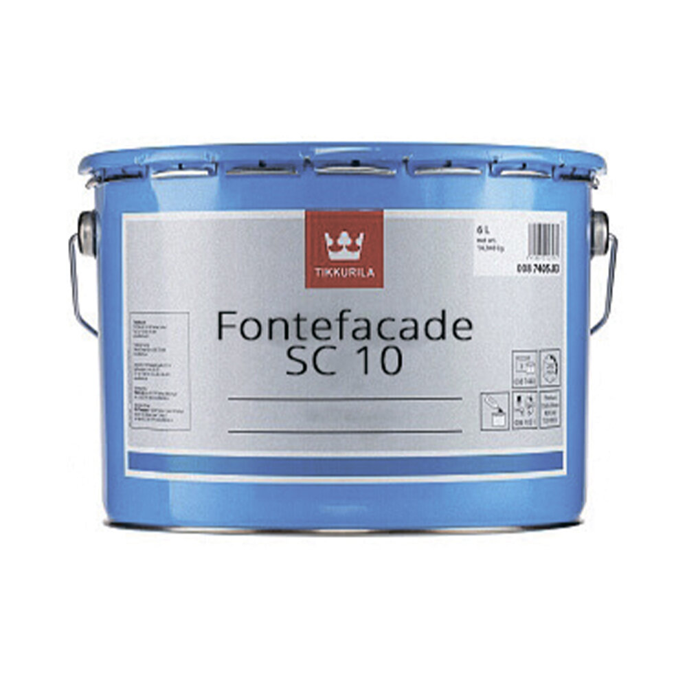 Краска Tikkurila Fontefacade CC 30 A полуматовая 18 л для цоколей и фасадов
