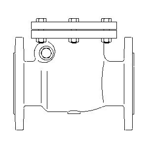 Обратный клапан Oventrop PN16 Ду 50 фланцевый, Арт. 1073050