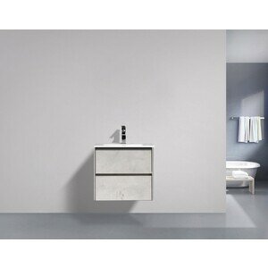 Тумба с раковиной BelBagno Pietra 60 stucco cemento leggero (PIETRA-600-2C-SO-ST, BB600ETL)