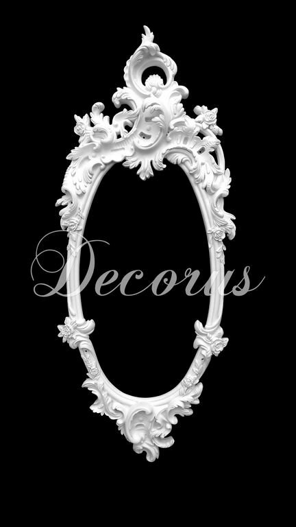 Декор из стекловолокна DECORUS RM-001 chrome Рама для зеркала