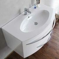 BB900DCN2C/BL-BB900TPL Тумба под раковину BelBagno Prospero BB900DCN2C/BL, цвет Bianco Lucido