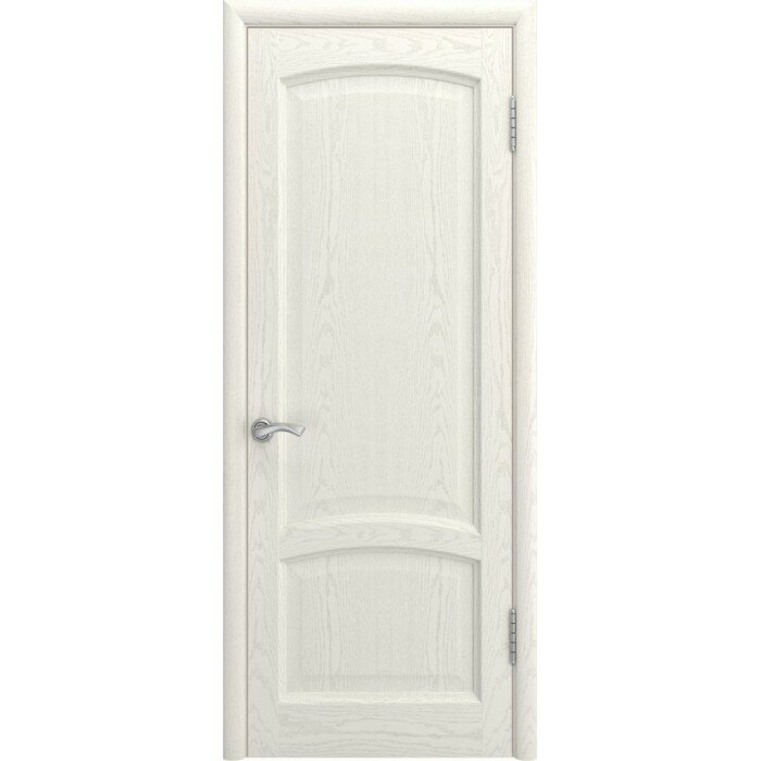 Межкомнатная деревянная дверь клио (Дуб RAL 9010, дг) глухая, дуб ral 9010