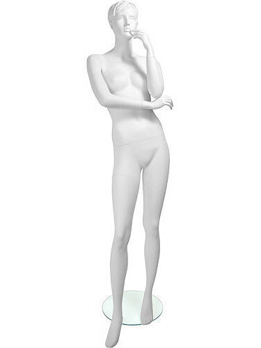 Манекен женский белый скульптурный Lauren Pose 01