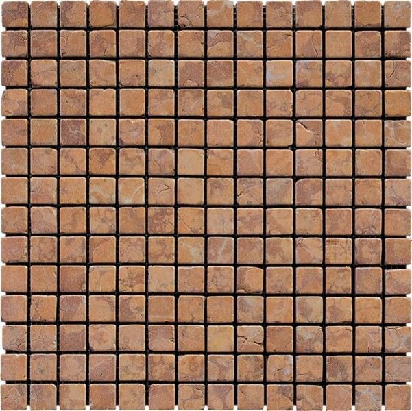NATURAL Мозаика из мрамора M023-20T (Rosso Verona) 30,5x30,5