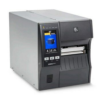 Принтер этикеток термотрасферный Zebra ZT411, 203 dpi, 114 мм, 356 мм/с, Serial, USB, Ether, BT, USB Host, TouchDisplay, намотчик (ZT41142-T4E0000Z)