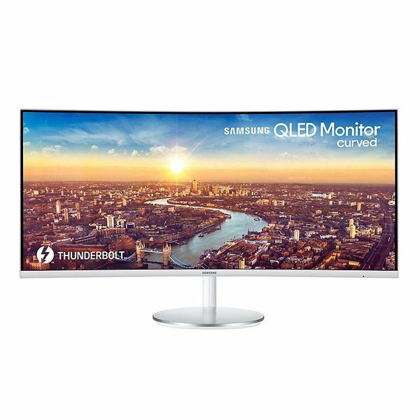 Монитор Samsung 34quot; C34J791WTI белый VA LED 4ms 21:9 HDMI M/M полуматовая HAS 3000:1 300cd 178гр/178гр 3440x1440 DisplayPort USB 7.7кг