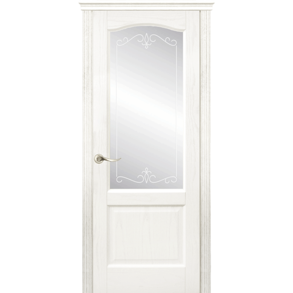 Межкомнатная дверь La Porte серия New Classic модель 200.4 ясень бланко с матовым стеклом Рада