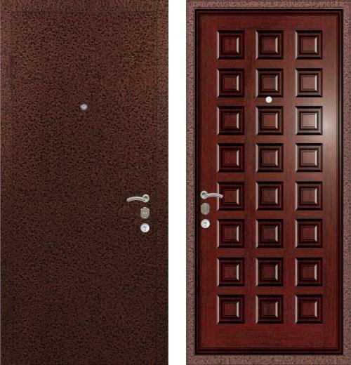 Дверь входная (стальная, металлическая) Ле-Гран (Легран) Массив Шоколад quot;Махагонquot; Mottura 54.797 (Италия)