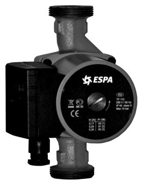 Циркуляционный насос ESPA RA1-S 25-70 180мм (140 Вт)