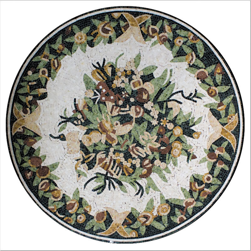 Декор напольный Natural Mosaic Мозаичные розоны PH-20 (MOSAIC-3) 1000x1000 мм (Мозаика)