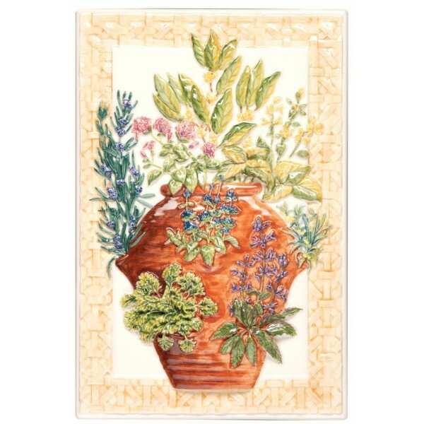 Рельефный декор FRESH HERBS PLAQUE KHP5778B, 30x20 см, Original Style