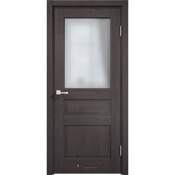 Дверь массив сосны Арсенал Мадера Нео 205ш ДОФ Сирень со стеклом матовым