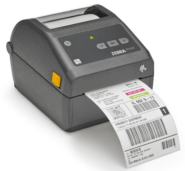 ZD42042-D0EW02EZ Zebra DT Printer ZD420; Standard EZPL, 203 dpi, EU, USB, USB Host, Modular Connectivity Slot, 802.11, BT ROW