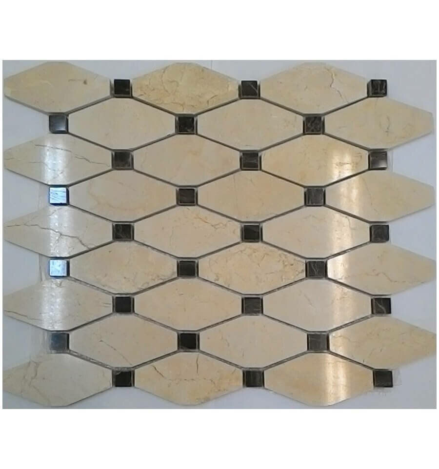 Мраморная мозаика Fk Marble Мозаика Diamond 002 34х29,5 (м2)