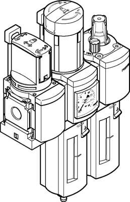 Блок подготовки воздуха, комбинация Festo MSB6N-1/2:C3J3M1-WP