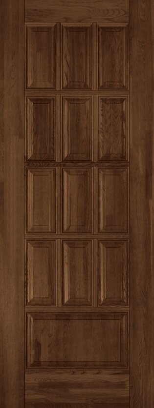 Дверь Ока массив ольхи модель Лондон Тип:Глухая Цвет:Античный орех