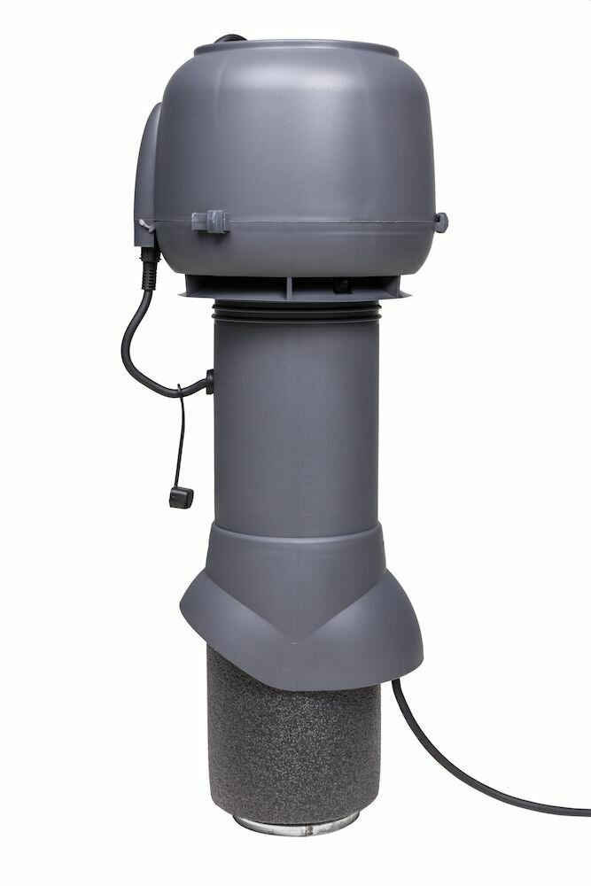 Вентилятор Vilpe 120 P 125/500 — вентиляционный выход с колпаком, в который встроен вентилятор, внешний Ø 160 мм, цвет RR 23