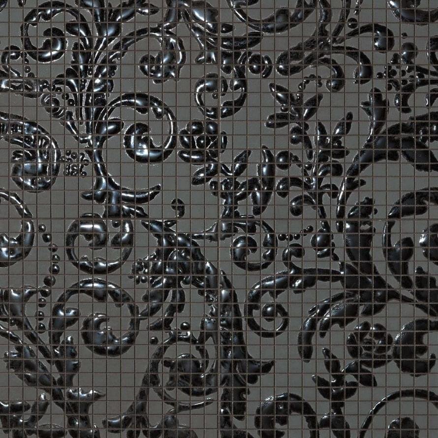 Мозаика Fap Mosaici Dark Side Damasco Black Gloss Mosaico 60x60