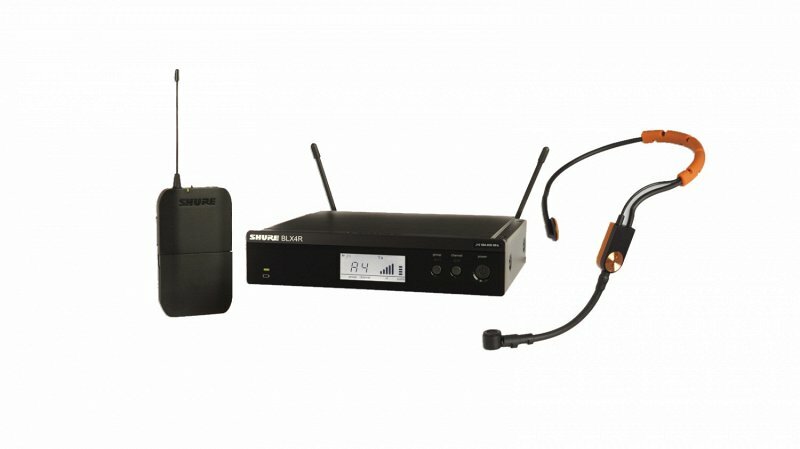 SHURE BLX14RE/SM31 M17 662-686 MHz радиосистема головная с микрофоном SM31FH. Кронштейны для крепления в рэк в комплекте