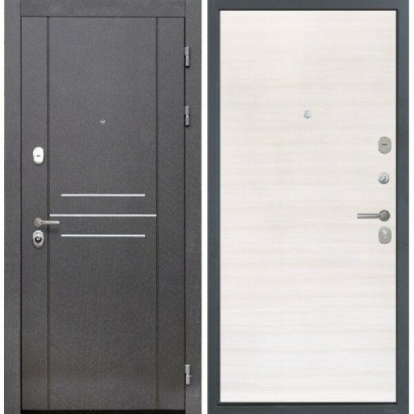Двери Интекрон производства г. Йошкар-Ола Входная металлическая дверь интекрон сенатор лофт ДУБ сильвер поперечный
