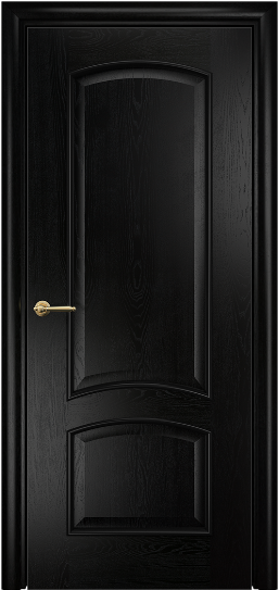 Дверь Оникс модель Прага Цвет:Эмаль черная по ясеню Остекление:Без стекла