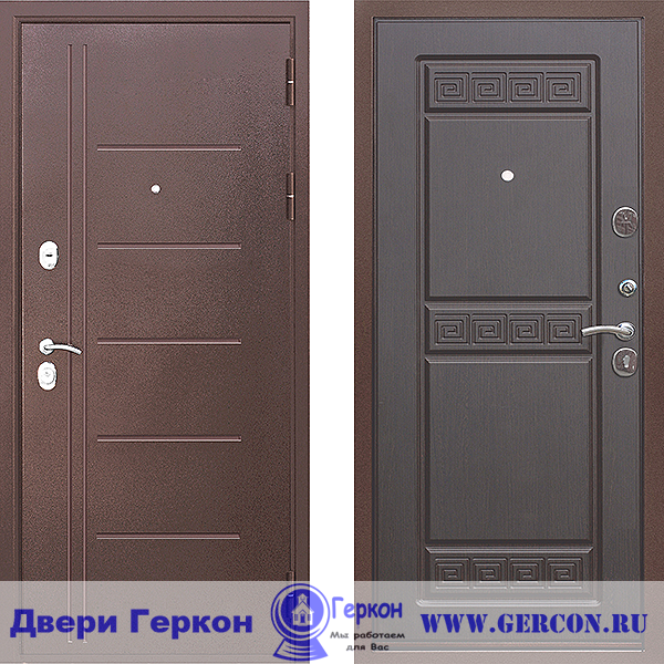 Стальная дверь в квартиру Стандарт 3К-110мм Антик Венге (стальные двери в квартиру)